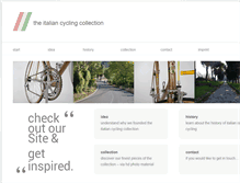 Tablet Screenshot of italiancyclingcollection.com